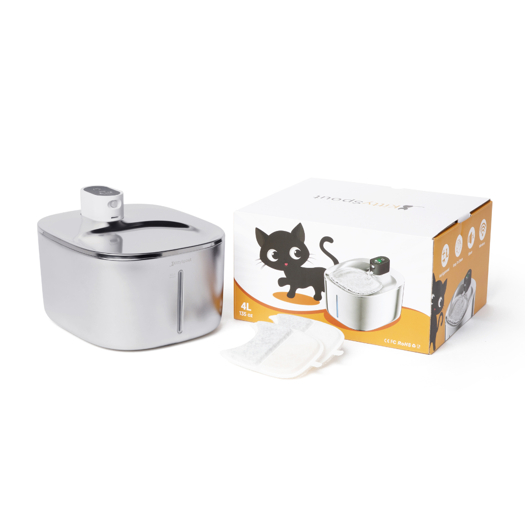 The KittySpout™ Fuente de Agua Inalámbrica para Gatos – PAGA 1 LLEVATE 2
