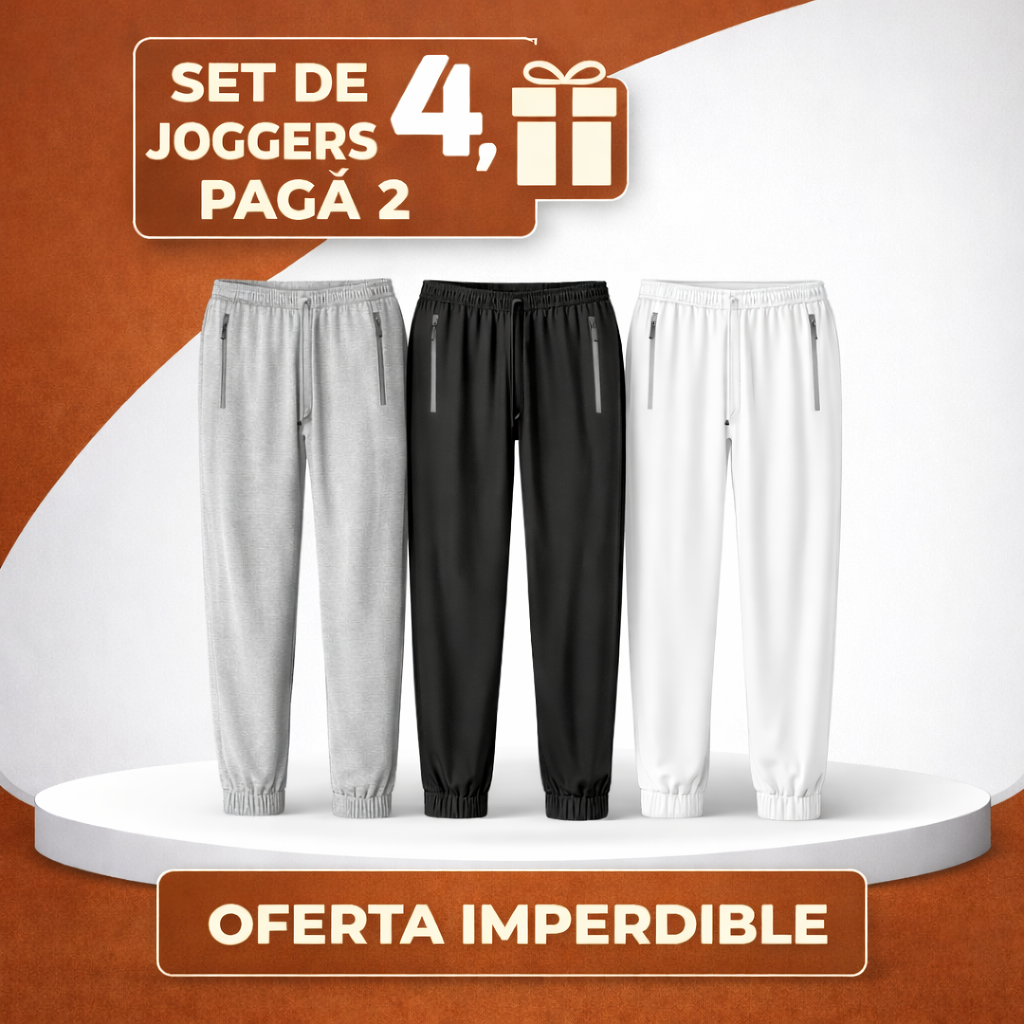 [Promo 3x2] Pantalón Jogger SoftFit™ en Algodón Premium y Ajuste Cómodo